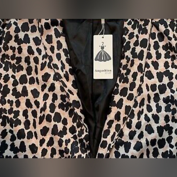 Nwt angashion leopard blazer medium - Picture 6 of 10